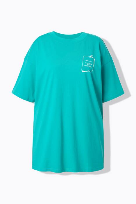 T-paita, oversized, Wishlist-painatus