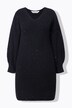 Robe en maille côtelée scintillante, coupe Slim Shape