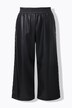 Jupe-culotte en simili, coupe Wide Legs et rivets fantaisie