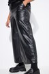 Jupe-culotte en simili, coupe Wide Legs et rivets fantaisie