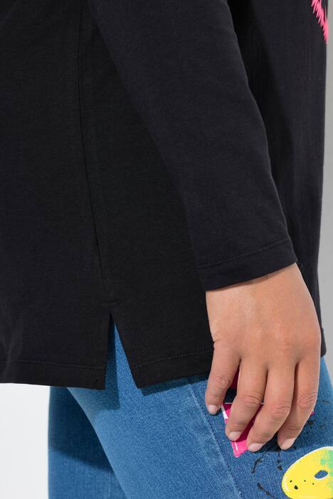 Maglia dal taglio comodo con teschio colorato e maniche lunghe
