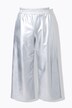 Jupe-culotte en simili argenté, coupe Wide Legs