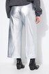 Jupe-culotte en simili argenté, coupe Wide Legs