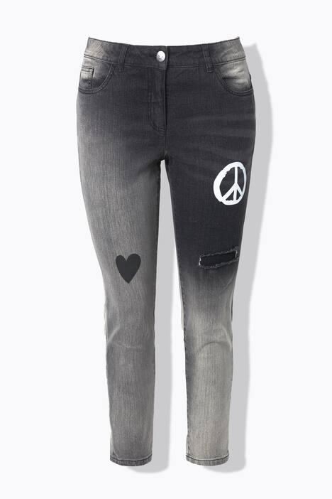 Vaqueros pitillo, Slim Fit, estampados, destroyed, 5 bolsillos