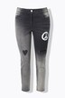 Skinny-farkut, kapea istuvuus, printtejä, kulutetut, viisi taskua