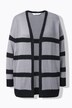 Cardigan, oversized, striber