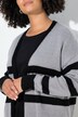 Cardigan, oversized, striber