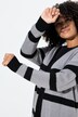 Cardigan, oversized, striber