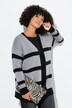 Cardigan, oversized, striber
