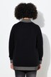 Contrast Wool Touch Turtleneck Sweater