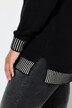 Contrast Wool Touch Turtleneck Sweater