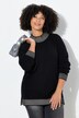 Contrast Wool Touch Turtleneck Sweater