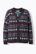 Vest, oversized, doodshoofden, lange ballonmouw