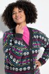 Vest, oversized, doodshoofden, lange ballonmouw