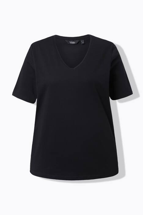 T-Shirt, V-Ausschnitt, Regular, Halbarm