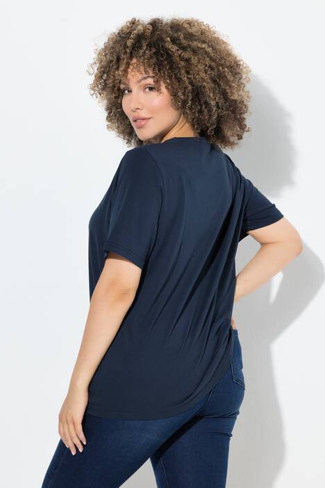 T-Shirt, V-Ausschnitt, Regular, Halbarm