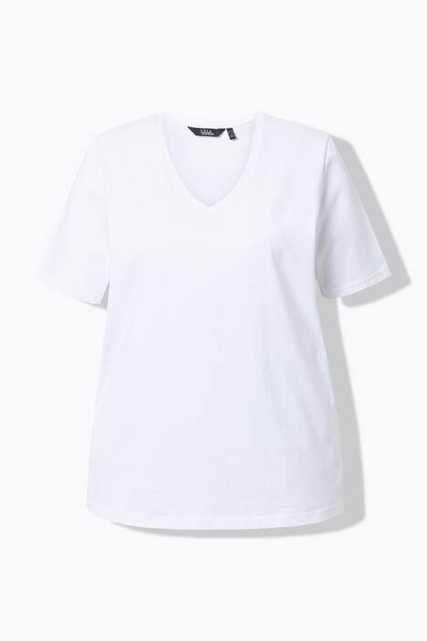 T-Shirt, V-Ausschnitt, Regular, Halbarm