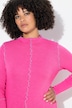 Maglia basic dal taglio aderente in maglia con cuciture colorate a onde