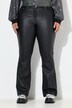Bootcut-jeans med omslag, coating og 5 lommer
