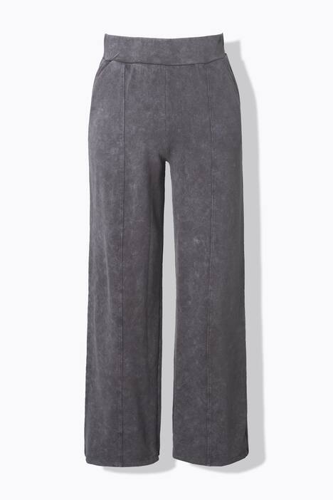 Pantalón, ancho, sport, costura decorativa