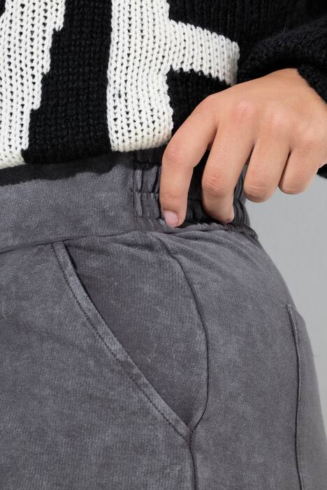 Pantalón, ancho, sport, costura decorativa