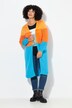 Chaqueta de punto, Straight Fit largo, rayas en bloque