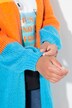 Chaqueta de punto, Straight Fit largo, rayas en bloque