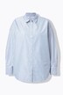Chemisier oversize, rayures scintillantes