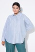 Chemisier oversize, rayures scintillantes