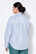Chemisier oversize, rayures scintillantes