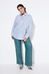 Chemisier oversize, rayures scintillantes
