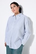 Chemisier oversize, rayures scintillantes