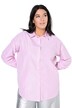 Košilová halenka, oversize, třpytivé pruhy