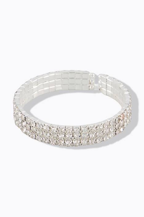 Brazalete, piedras decorativas, forma abierta