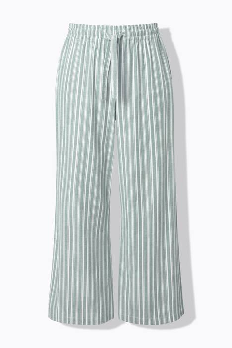 Pantaloni del pigiama con righe e taglio della gamba ampio e dritto