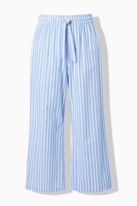 Pantaloni del pigiama con righe e taglio della gamba ampio e dritto