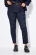 Jean Mom avec pierres scintillantes, coupe Wide Legs, 5 poches