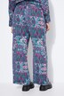 Pantalon coupe Wide Legs, tissu crêpe et imprimé à fleurs