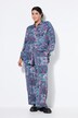 Pantalon coupe Wide Legs, tissu crêpe et imprimé à fleurs