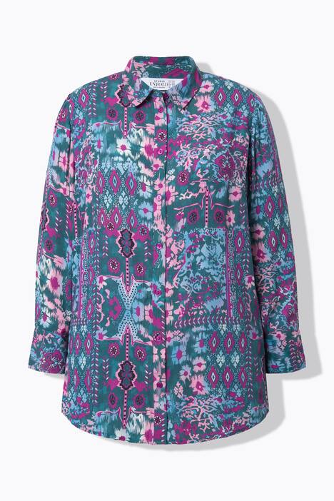 Camicia dal taglio ampio e dritto con stampa floreale