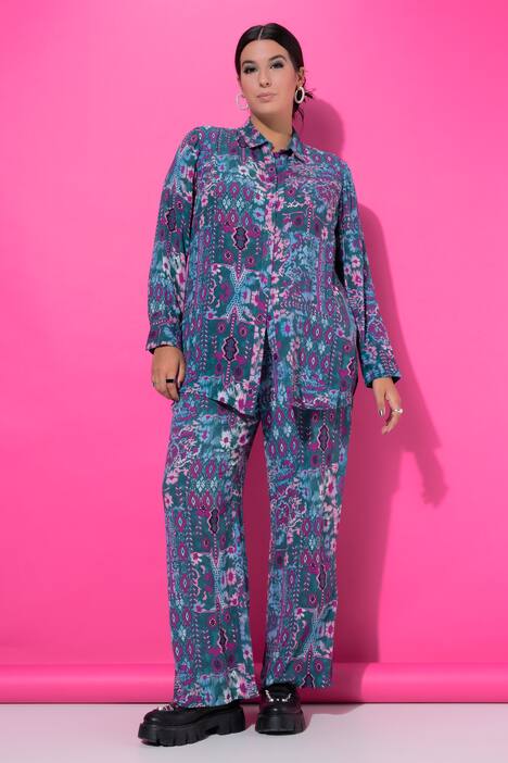 Camicia dal taglio ampio e dritto con stampa floreale