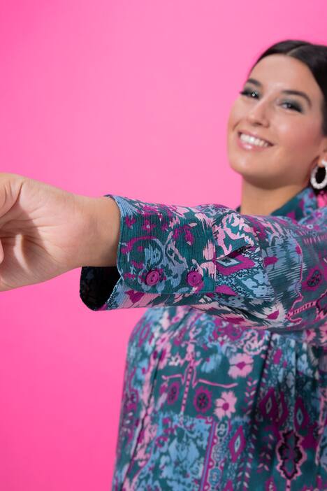 Camicia dal taglio ampio e dritto con stampa floreale