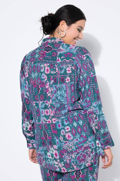Camicia dal taglio ampio e dritto con stampa floreale