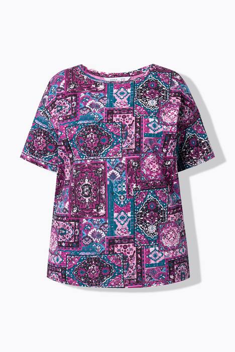 T-shirt oversize, imprimé à fleurs