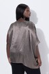 Tunique en acétate asymétrique, avec col rond et coupe cape