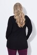 Longshirt, A-lijn, glitterbloemen, lange mouwen