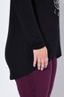Longshirt, A-lijn, glitterbloemen, lange mouwen