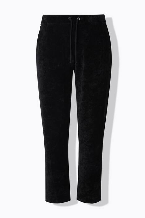Pantaloni dal taglio affusolato in morbido jersey con tasche leopardate