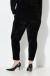 Pantaloni dal taglio affusolato in morbido jersey con tasche leopardate