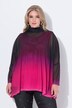 Oversized bluse i mesh, farvegraduering, uigennemsigtig top